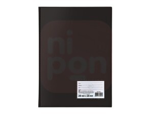 Pasta Catálogo C/20 Envelopes Finos - Preta