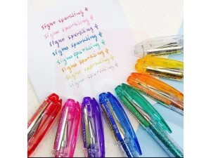 Caneta Signo Glitter Gel Spakling Ouro