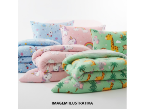 Kit Edredom + Travesseiro Infantil – Hora da Soneca na Escola
