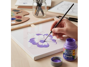 Tinta para Tecido Acrilex 37 ml – Lilás 528 